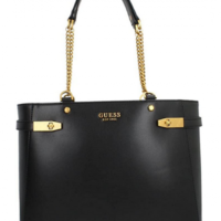Guess Damen Shopper Tasche Zadie Logo Girlfriend Tote black BS22GU142 VB841523 Guess Damen Shopper Tasche Zadie Logo Girlfriend Tote black BS22GU142 VB841523
