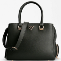 Guess Damen Henkeltasche Alexie saffian-optik schwarz Guess Damen Henkeltasche Alexie saffian-optik schwarz