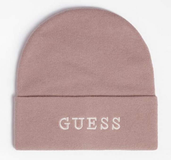 Guess Damen Mütze mit Logostickerei Farbe beige -tau Guess Damen Mütze mit Logostickerei Farbe beige -tau