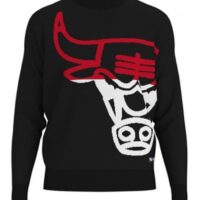 Hugo Boss NBA Relaxed-Fit Pullover Knit_ChicagoBulls mit Logo-Intarsien schwarz 001 Hugo Boss NBA Relaxed-Fit Pullover Knit_ChicagoBulls mit Logo-Intarsien schwarz 001
