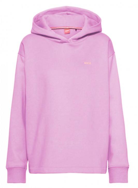 Hugo Boss Damen Kapuzensweat C_ Ezaria mit Brustlogo flieder 527 Hugo Boss Damen Kapuzensweat C_ Ezaria mit Brustlogo flieder 527