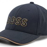 Hugo Boss Cap-US-1 aus Piqué-Mesh mit 3D-Logo-Stickerei schwarz gold 003