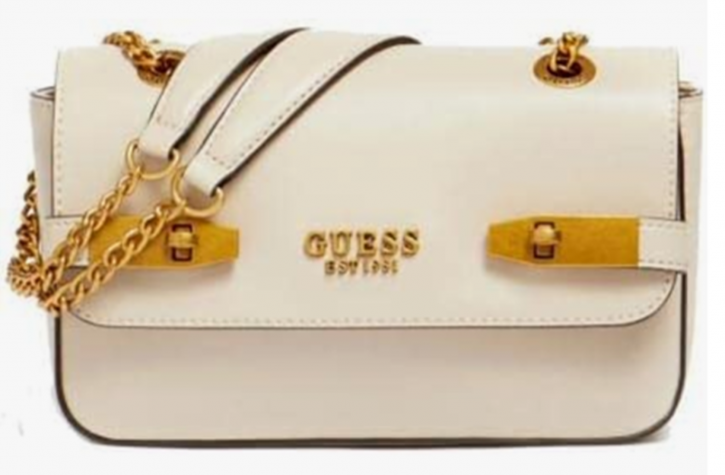 Guess Damen Mini-umhängetasche Zadie mit Logoschriftzug aus Metall an der Vorderseite light rum Guess Damen Mini-umhängetasche Zadie mit Logoschriftzug aus Metall an der Vorderseite light rum