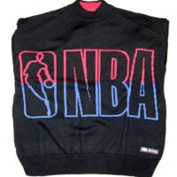 Hugo Boss Relaxed-Fit Pullover Knit_NBA mit Logo-Intarsien schwarz 001