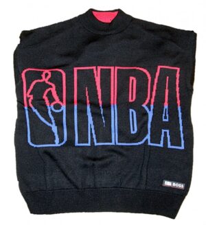 Hugo Boss Relaxed-Fit Pullover Knit_NBA mit Logo-Intarsien schwarz 001