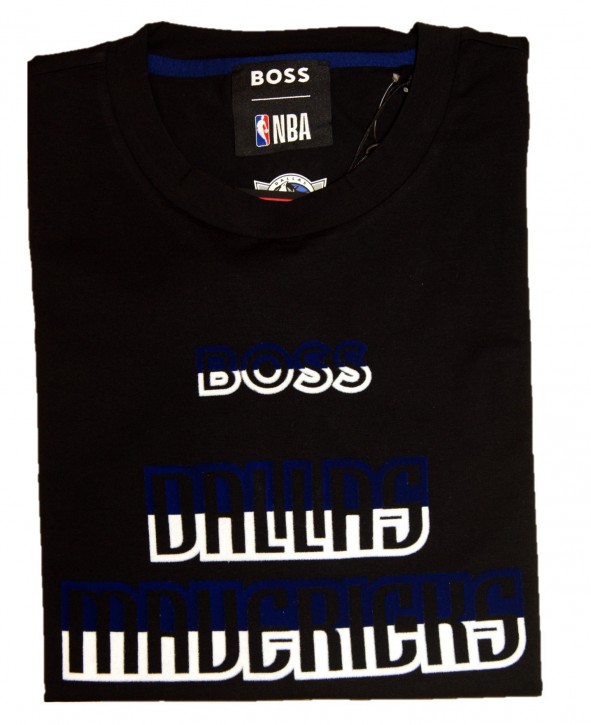 Boss T-Shirt aus Stretch-Baumwolle T_Basket_4_NBA mit Flockdruck-Logo der Kooperation 010 Boss T-Shirt aus Stretch-Baumwolle T_Basket_4_NBA mit Flockdruck-Logo der Kooperation 010