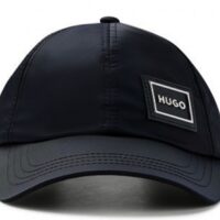 Hugo Cap Men-X 576_N aus Twill mit roten Akzenten und Logo mit Metallrahmen schwarz 001 Hugo Cap Men-X 576_N aus Twill mit roten Akzenten und Logo mit Metallrahmen schwarz 001