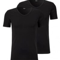 Hugo Boss Zweier-Pack TShirtVN 2P Modern aus Stretch-Baumwolle mit Logo schwarz 001