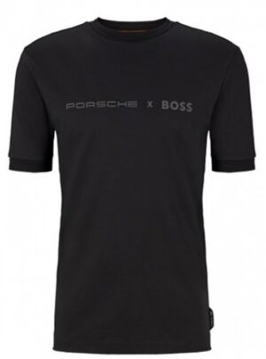 Hugo Boss Porsche x BOSS Slim-Fit T-Shirt mit exklusivem Branding schwarz 001