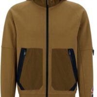 Hugo Boss Relaxed-Fit Kapuzenjacke Zipstop aus verschiedenen Materialien mit Reißverschluss braun 280