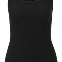 Boss Top C_Ematite mit U-Ausschnitt und Logo-Stickerei schwarz 001 Boss Top C_Ematite mit U-Ausschnitt und Logo-Stickerei schwarz 001