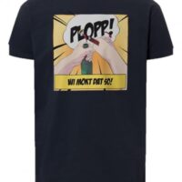 DERBE Plopp Herren T-Shirt Comic Dunkelblau Navy Nachhaltig  010 DERBE Plopp Herren T-Shirt Comic Dunkelblau Navy Nachhaltig  010