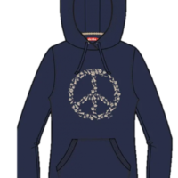 Derbe Peace Damen Hoody Kapuzenpullover Dunkelblau Forget Me Not Nachhaltig 010 Derbe Peace Damen Hoody Kapuzenpullover Dunkelblau Forget Me Not Nachhaltig 010