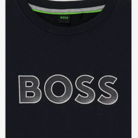 Boss Relaxed-Fit Sweatshirt Salbo aus Baumwoll-Mix mit Kontrast-Logo dunkelblau 402 Boss Relaxed-Fit Sweatshirt Salbo aus Baumwoll-Mix mit Kontrast-Logo dunkelblau 402