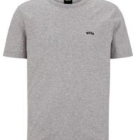 Bosss Regular-Fit T-Shirt Tee Curved aus Bio-Baumwolle mit Logo grau 063