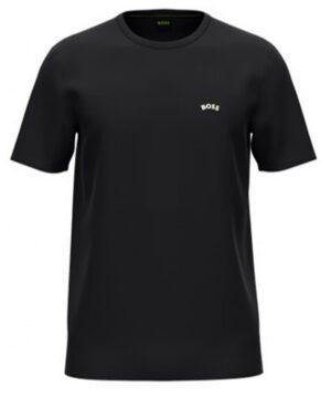 Bosss Regular-Fit T-Shirt Tee Curved aus Bio-Baumwolle mit Logo schwarz 003