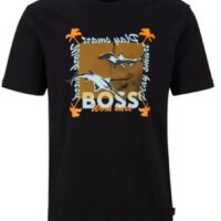 Boss Regular-Fit T-Shirt TeeShark aus Baumwoll-Jersey mit Artwork der Saison schwarz 001 Boss Regular-Fit T-Shirt TeeShark aus Baumwoll-Jersey mit Artwork der Saison schwarz 001
