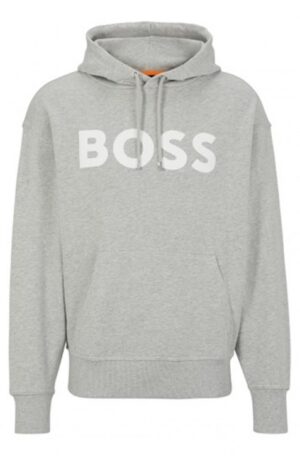 Boss Hoodie WebasicHood aus Baumwolle mit French-Terry-Struktur und Logo-Print grau 071