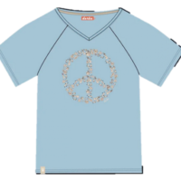 Derbe Peace Damen T-Shirt hellblau-forget me not 0180 Derbe Peace Damen T-Shirt hellblau-forget me not 0180