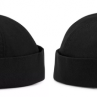 Hugo Fischermütze Men-X 587 aus Baumwoll-Twill mit rotem Logo-Etikett schwarz 001 Hugo Fischermütze Men-X 587 aus Baumwoll-Twill mit rotem Logo-Etikett schwarz 001