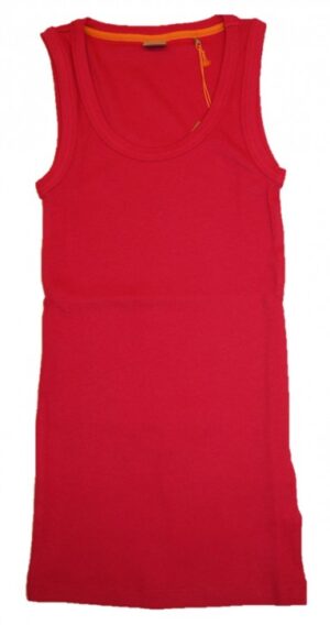 Boss Top C_Ematite mit U-Ausschnitt und Logo-Stickerei pink 660