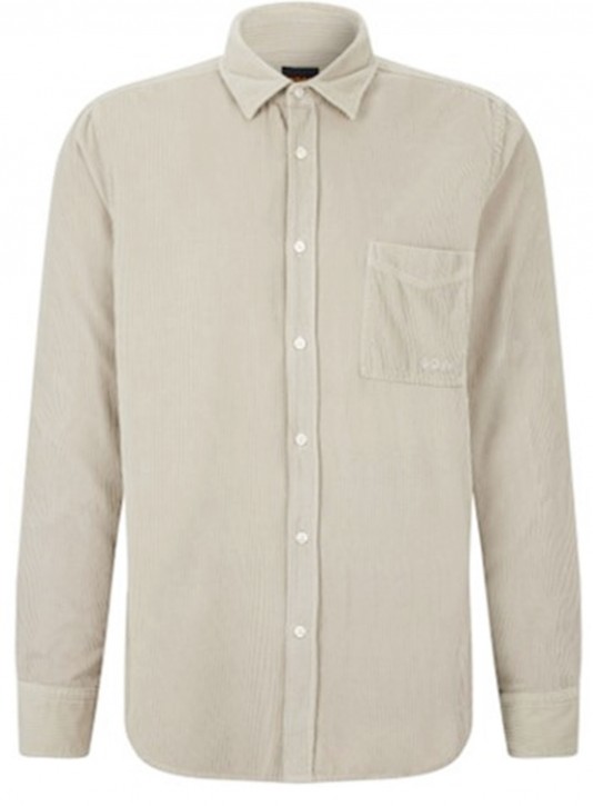 Hugo Boss  Herren Cordhemd Relegant 5 Regular-Fit grau 090 Hugo Boss  Herren Cordhemd Relegant 5 Regular-Fit grau 090