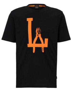 Boss T-Shirt TeeMeccano aus Baumwoll-Jersey mit Artwork und Logo schwarz 001