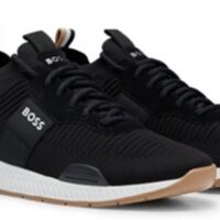Boss Sock-Sneakers Titanium_Runn_knstA mit REPREVE®-Strick Farbe charcoal 014 Boss Sock-Sneakers Titanium_Runn_knstA mit REPREVE®-Strick Farbe charcoal 014