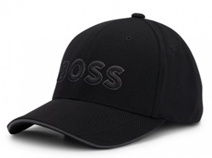 Boss Cap Cap-US-1 aus Piqué-Mesh mit 3D-Logo-Stickerei schwarz 001 Boss Cap Cap-US-1 aus Piqué-Mesh mit 3D-Logo-Stickerei schwarz 001