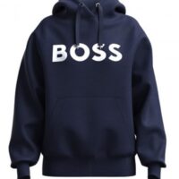 Boss Oversized Hoodie C_Etea aus French Terry mit Logo-Print dunklelblau 404 Boss Oversized Hoodie C_Etea aus French Terry mit Logo-Print dunklelblau 404