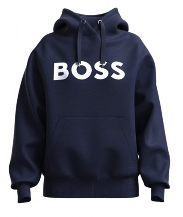 Boss Oversized Hoodie C_Etea aus French Terry mit Logo-Print dunklelblau 404 Boss Oversized Hoodie C_Etea aus French Terry mit Logo-Print dunklelblau 404