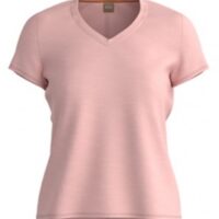 Boss T-Shirt C_Eslenza aus strukturierter Bio-Baumwolle mit V-Ausschnitt rosa 676 Boss T-Shirt C_Eslenza aus strukturierter Bio-Baumwolle mit V-Ausschnitt rosa 676