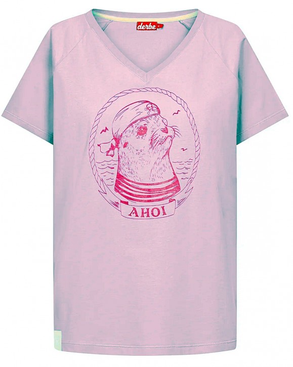 Derbe Matrosenrobbe Damen T-Shirt Forget Me Not Nachhaltig rosa 0350 Derbe Matrosenrobbe Damen T-Shirt Forget Me Not Nachhaltig rosa 0350