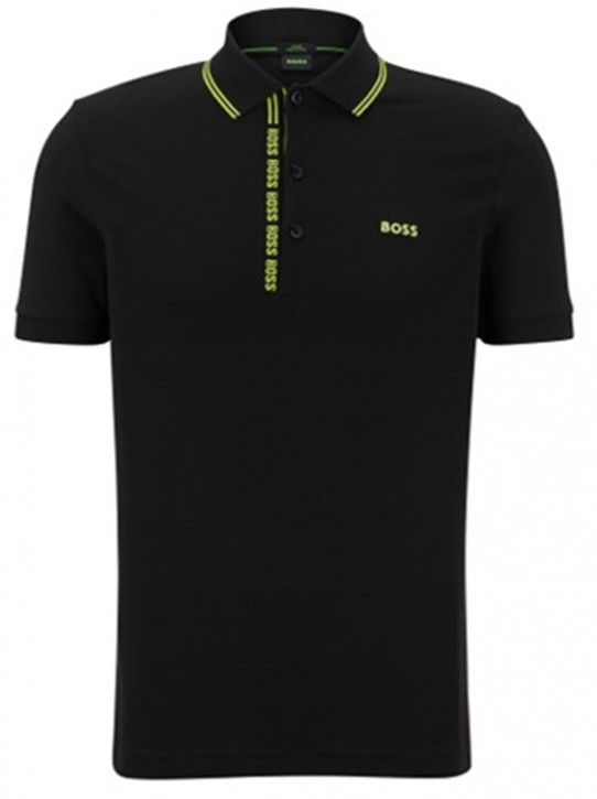 Boss Slim-Fit Poloshirt Paule 4 aus Baumwoll-Piqué mit Logo-Besatz 008 Boss Slim-Fit Poloshirt Paule 4 aus Baumwoll-Piqué mit Logo-Besatz 008
