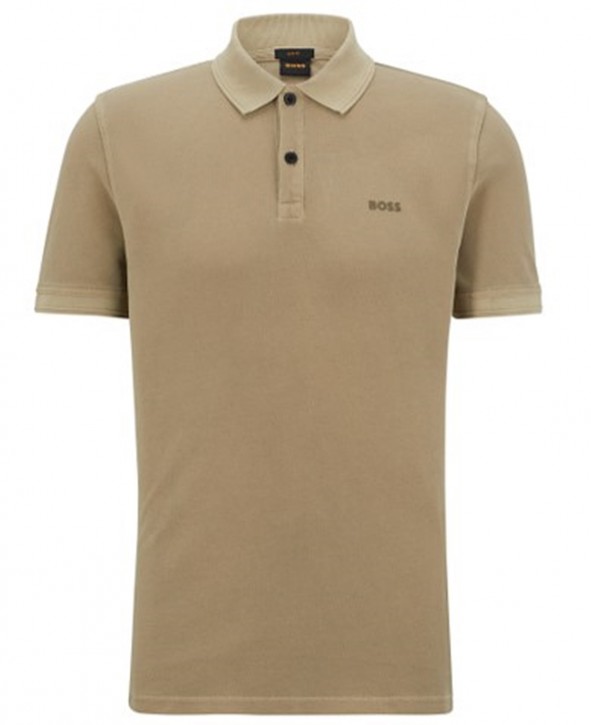 Boss Slim-Fit Poloshirt Prime aus Baumwoll-Piqué Farbe beige 263 Boss Slim-Fit Poloshirt Prime aus Baumwoll-Piqué Farbe beige 263