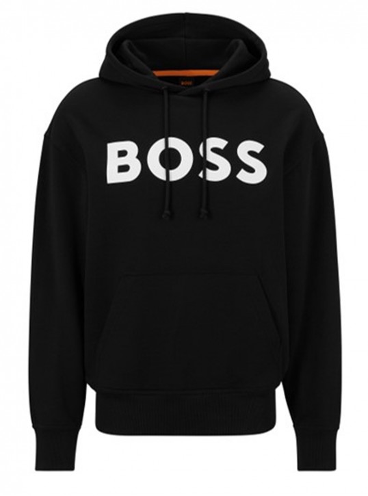 Boss Relaxed-Fit Unisex-Hoodie WebasicHood aus Bio-Baumwolle schwarz 001 Boss Relaxed-Fit Unisex-Hoodie WebasicHood aus Bio-Baumwolle schwarz 001