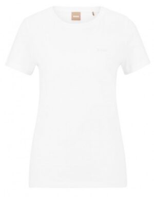 Boss Slim-Fit T-Shirt C_Esogo aus Bio-Baumwolle mit tonalem Logo weiß 100