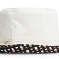 Boss Fischerhut aus Baumwoll-Twill mit Logo-und buntem Innenfutter beige 118r