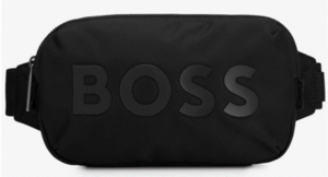 Boss Herren Catch 2.0DS Waistbag Logo-Gürteltasche aus recyceltem Material-Mix mit Struktur schwarz 001