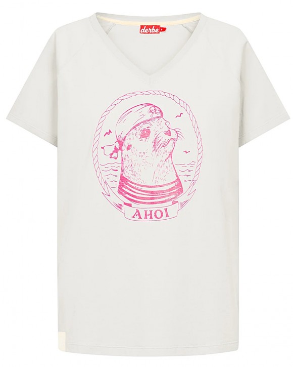 Derbe Matrosenrobbe Damen T-Shirt  Forget Me Not Nachhaltig off white  023 Derbe Matrosenrobbe Damen T-Shirt  Forget Me Not Nachhaltig off white  023