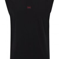 Hugo Ärmelloses Top Dankto232 aus Baumwoll-Jersey mit Logo-Label schwarz 007 Hugo Ärmelloses Top Dankto232 aus Baumwoll-Jersey mit Logo-Label schwarz 007