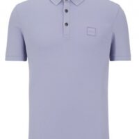 Boss Slim-Fit Poloshirt Passenger aus Stretch-Baumwolle mit Logo-Aufnäher flieder 538 Boss Slim-Fit Poloshirt Passenger aus Stretch-Baumwolle mit Logo-Aufnäher flieder 538
