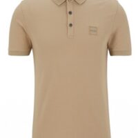 Boss Slim-Fit Poloshirt Passenger aus Stretch-Baumwolle mit Logo-Aufnäher beige 263 Boss Slim-Fit Poloshirt Passenger aus Stretch-Baumwolle mit Logo-Aufnäher beige 263