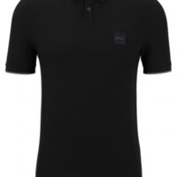 Boss Slim-Fit Poloshirt Passertip aus Stretch-Baumwolle mit Logo-Aufnäher schwarz 001 Boss Slim-Fit Poloshirt Passertip aus Stretch-Baumwolle mit Logo-Aufnäher schwarz 001