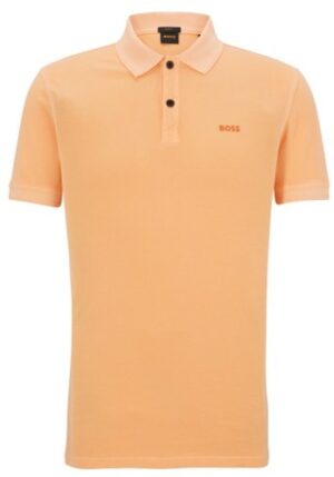 Boss Slim-Fit Poloshirt Prime aus Baumwoll-Piqué Farbe orange 827