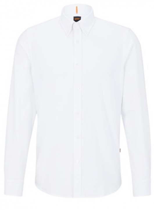 Boss Regular-Fit Hemd Rickert aus Bio-Oxford-Baumwolle weiss 100 Boss Regular-Fit Hemd Rickert aus Bio-Oxford-Baumwolle weiss 100