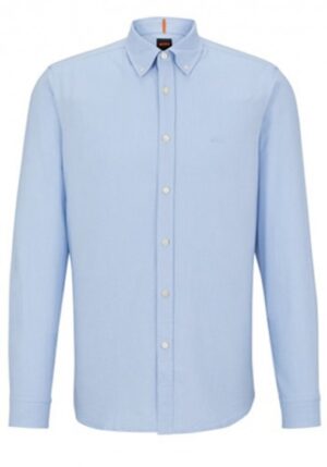 Boss Regular-Fit Hemd Rickert aus Bio-Oxford-Baumwolle hellblau 460