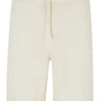 Boss Tunnelzug-Shorts Sewalk aus French Terry mit Logo-Aufnäher beige 277 Boss Tunnelzug-Shorts Sewalk aus French Terry mit Logo-Aufnäher beige 277