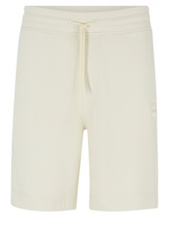 Boss Tunnelzug-Shorts Sewalk aus French Terry mit Logo-Aufnäher beige 277 Boss Tunnelzug-Shorts Sewalk aus French Terry mit Logo-Aufnäher beige 277