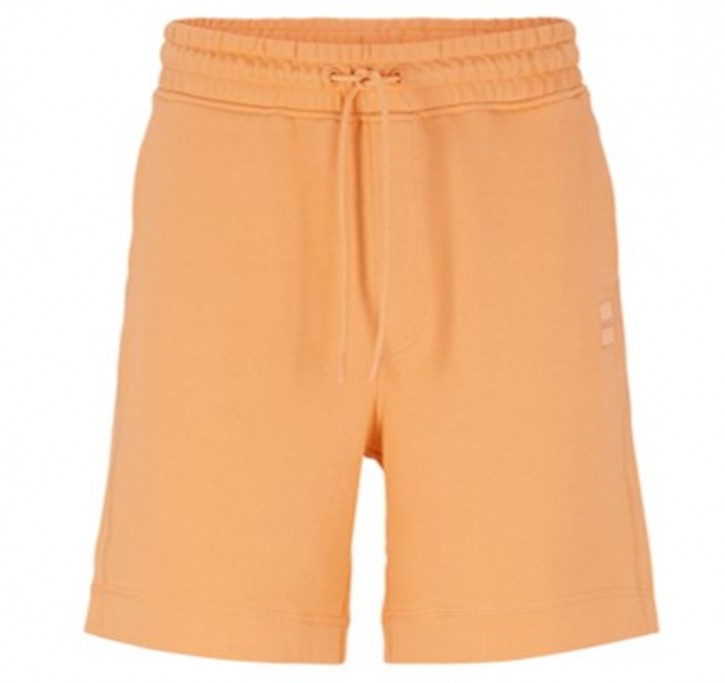 Boss Tunnelzug-Shorts Sewalk aus French Terry mit Logo-Aufnäher orange 833 Boss Tunnelzug-Shorts Sewalk aus French Terry mit Logo-Aufnäher orange 833